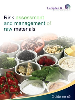 cover image of Risk Assessment and management of raw materials